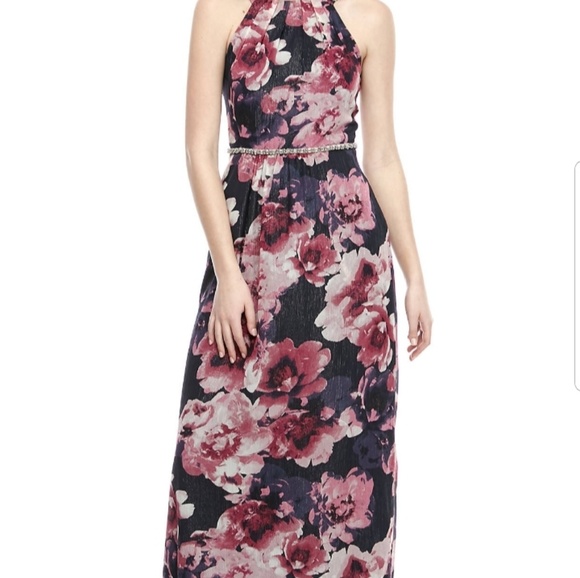 SLNY Dresses & Skirts - NWT▪SLNY Bead embellished maxi dress▪14▪navy